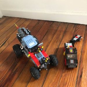 Lego 70829 (Emmet and Lucy's Escape Buggy) + Lego 60084 (RacingBike Transporter)